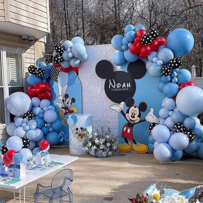 1Set Mickey Mouse Party Balloons Set Arch Garland Kit For Birthday Wedding Decoration Supplies Kids Gifts Baby Shower Globos