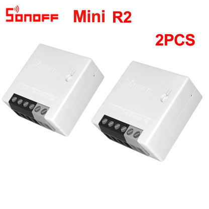 Sonoff Mini R2/Basic DIY Smart Switch Small Ewelink Remote Control Wifi Switch Support An External Work with Alexa Google Home