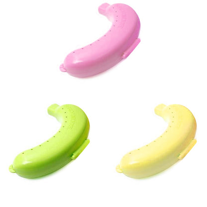 2022 Plastic Banana Protector Container Box Holder Case Food Lunch Fruit Storage Box for OutdoorTravel Cute Banana Case