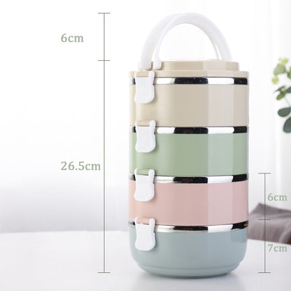 Multi-Layer Stainless Steel  Lunch Box Food Portable Thermal  Lunchbox Picnic Office Kids  Workers School Japanese Bento