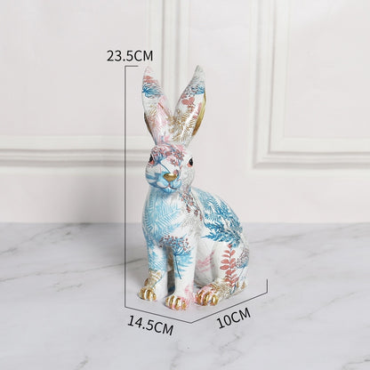 Easter Decor Kids Room Decoration Children's Room Fairy Garden Rabbit Home Figurines Kawaii Room Decor Figurines For Interior