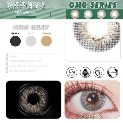 Ksseye 1Pair(2pcs) Taylor OMG Bigbarbie Natural Soft Color Contact lenses For Eyes  Contact lens Beautiful Pupil Cosmetic lens