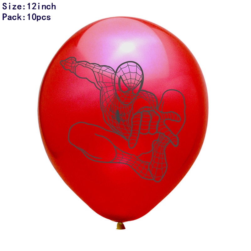 1set 3D Big Spider Super Hero Man Mylar Foil Balloon Number Foil Balloons Birthday Party Decoration Supplies Children&#39;s Gifts