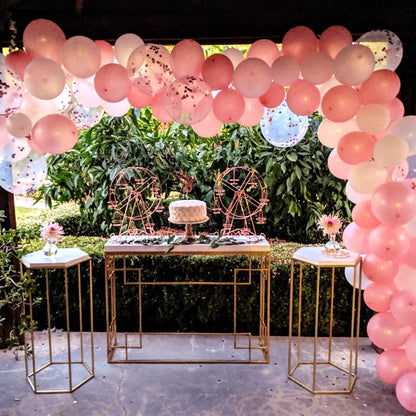 130Pcs Rose Gold Balloon Arch Garland Kit Latex Confetti Balloons for Wedding Bridal Birthday Party Decorations Baby Shower Girl