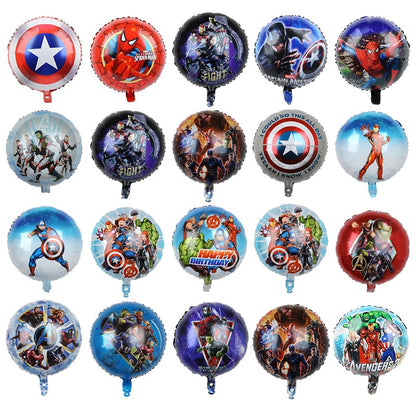 1set 3D Big Spider Super Hero Man Mylar Foil Balloon Number Foil Balloons Birthday Party Decoration Supplies Children's Gifts