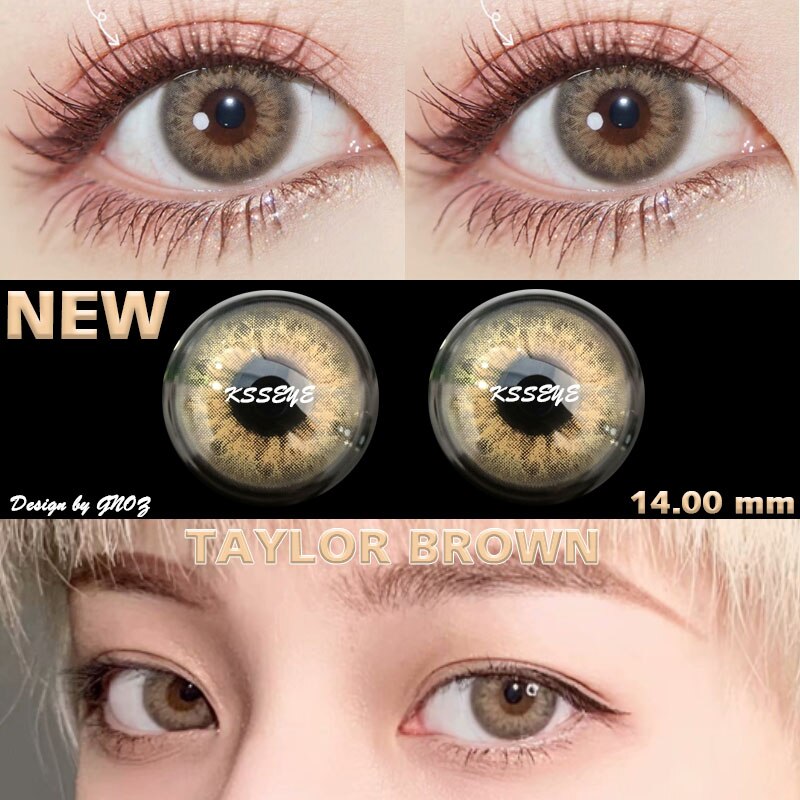 Ksseye 1Pair(2pcs) Taylor OMG Bigbarbie Natural Soft Color Contact lenses For Eyes  Contact lens Beautiful Pupil Cosmetic lens