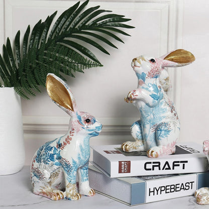 Easter Decor Kids Room Decoration Children's Room Fairy Garden Rabbit Home Figurines Kawaii Room Decor Figurines For Interior