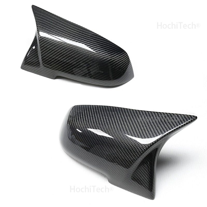 2 pieces Rearview Mirror Cover Cap Carbon Black for BMW Series 1 2 3 4 X M 220i 328i 420i F20 F21 F22 F23 F30 F32 F33 F36 X1