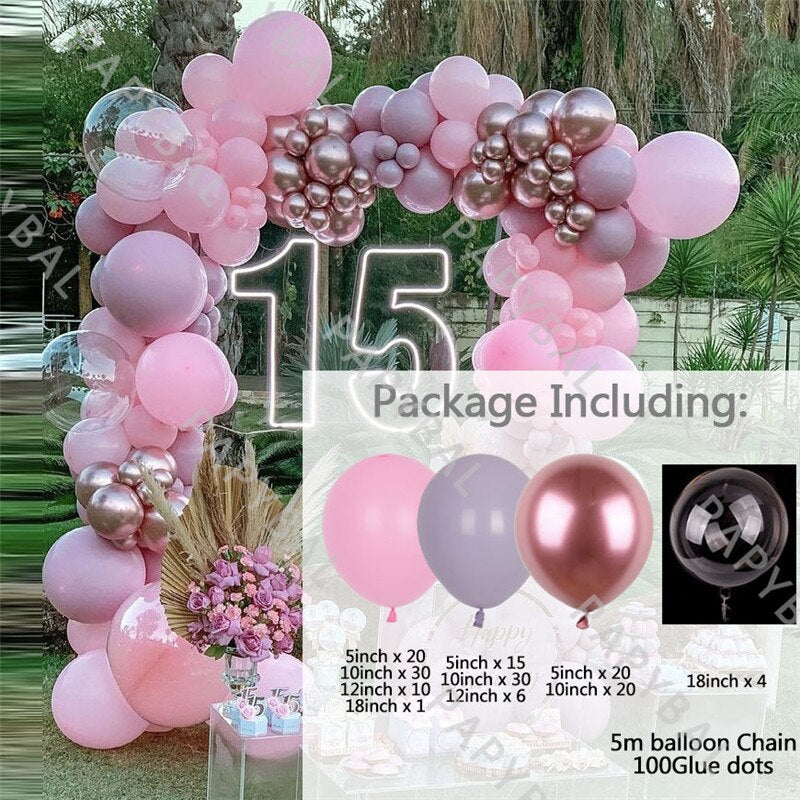 1set Forest Green Garland Arch Kit Gold Balloons 4D Chrome Metallic Foil Balls Party Decor Wedding Birthday Baby Shower Globos