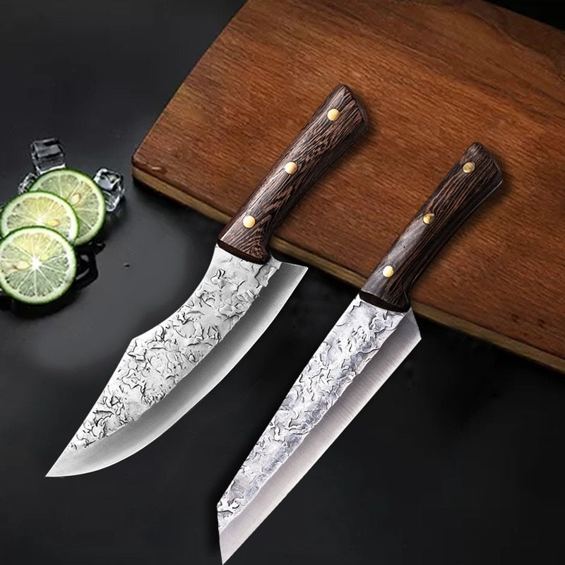 Forging Boning Knife Japanese Knife Handmade Steel Kitchen Boning Knives Chef Slicing Utility Santoku Butcher Cleaver