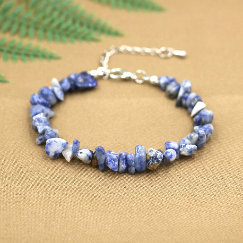 35 Styles Natural Chip Stone Women Bracelet Tiger Eye Lapis Lazuli Labradorite Beads Bracelets For Women Healing Energy Bracelet