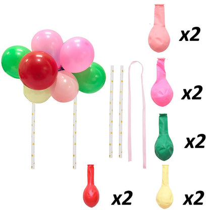 10pcs/Set 5 Inch Balloon Cake Topper Rose Gold Balloon Cake Toppers for Baby Shower Birthday Party Wedding Decorations