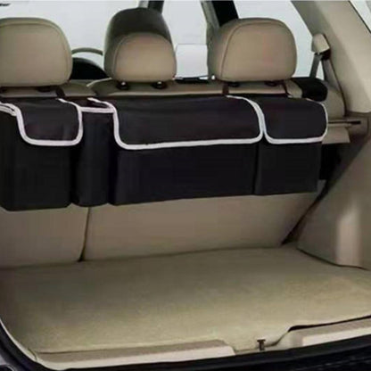 High Capacity Adjustable Car Storage Box Backseat 4 Bag Trunk Organizer Multi-use Oxford Car Seat Back Organizers Car Accesories