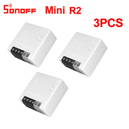 Sonoff Mini R2/Basic DIY Smart Switch Small Ewelink Remote Control Wifi Switch Support An External Work with Alexa Google Home