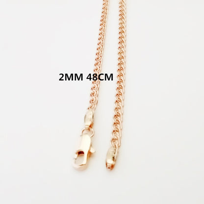 585 Rose Gold Color Women Enamel Round Cubic Zircon 12 Zodiac Pendants Constellation Jewelry