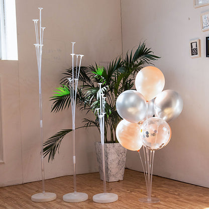 1set 7/10 Tubes Balloon Stand Holder Column Balloons Arch Stick Happy Birthday Ballon Kids Baby Shower Wedding Party Decoration