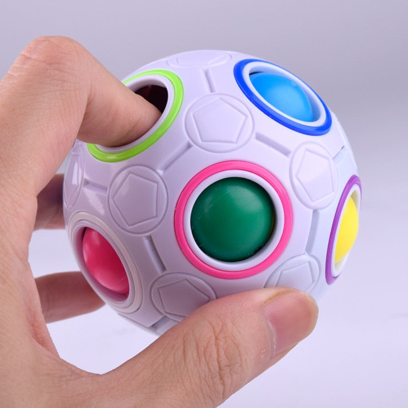 Creative Magic Cube stress Ball Antistress Rainbow press Football Puzzle Montessori Kids Toys for Children Reliever Toy