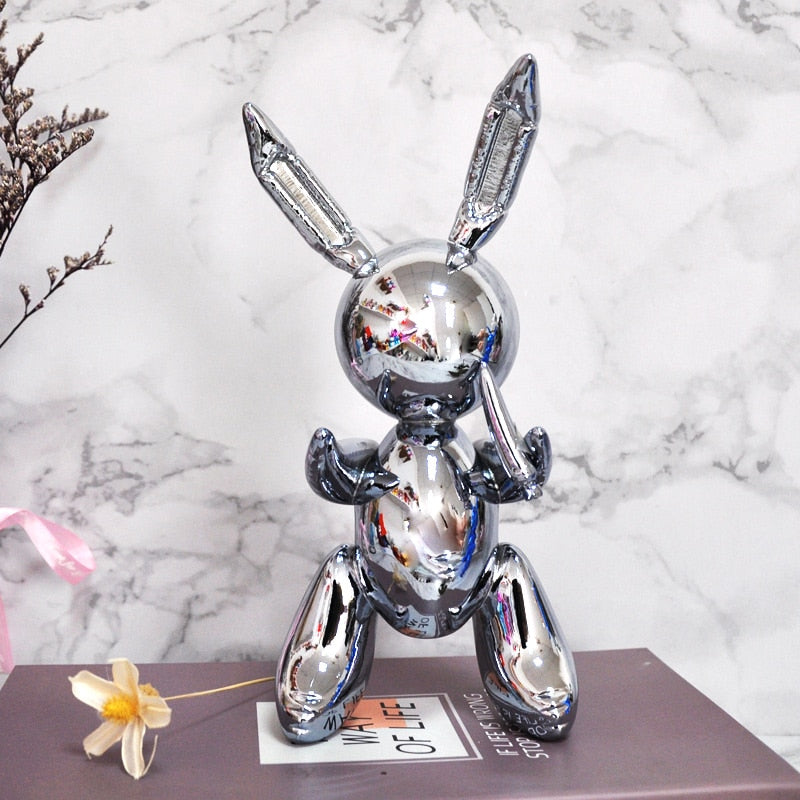 balloon rabbit sculpture home decoration art and craft garden decoration creative statue