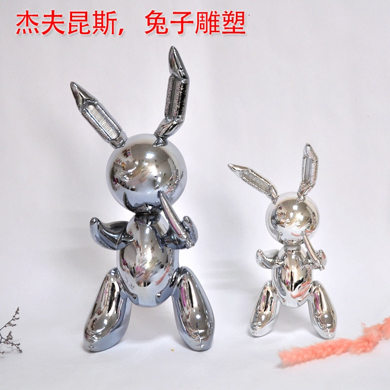 balloon rabbit sculpture home decoration art and craft garden decoration creative statue