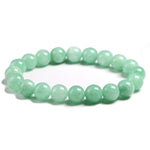 Fine AAA 100% Natural Burmese Green Jade Round  Beads Bracelet Women Stone Jewelry Gemstone Gift Handmade Strand Bracelets