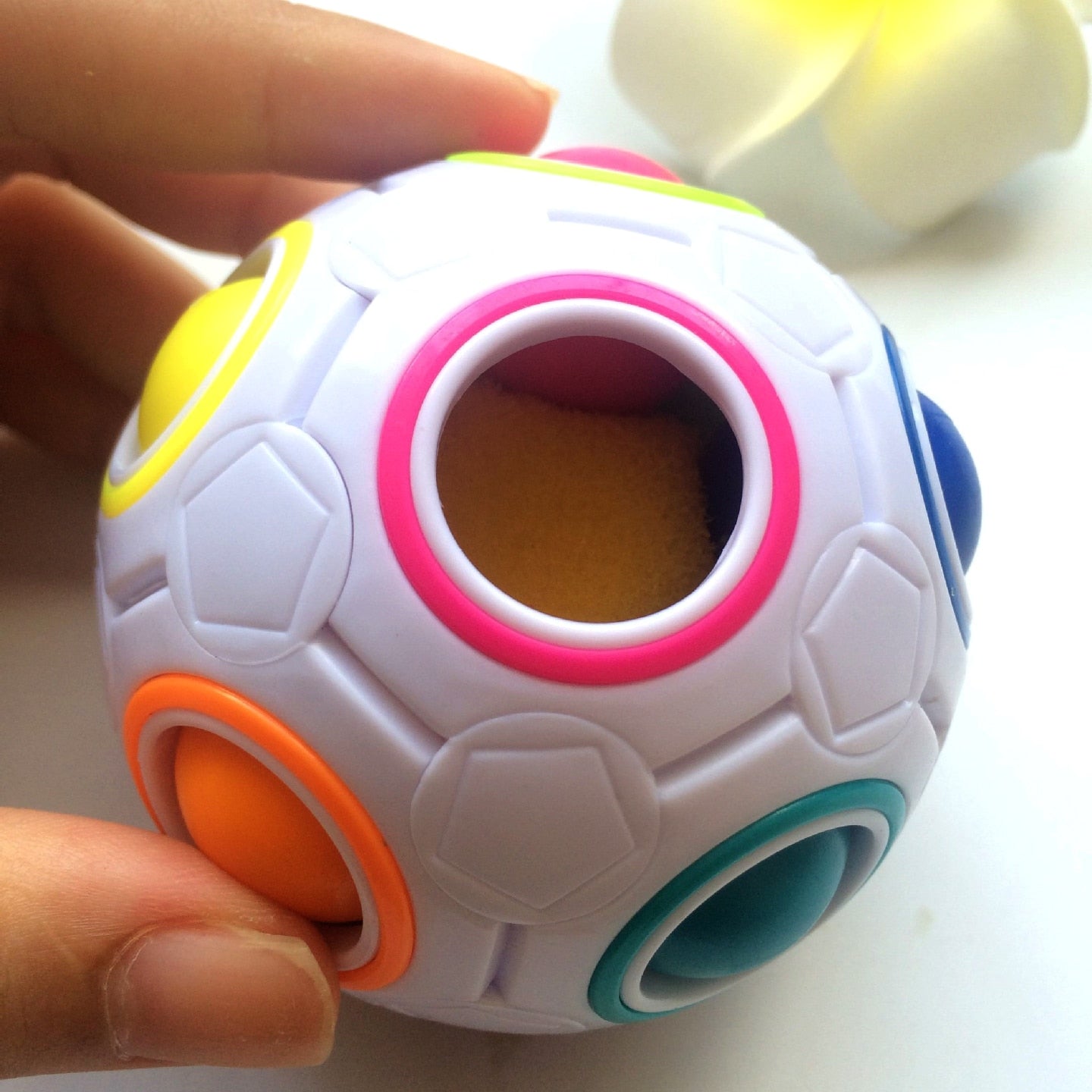 Creative Magic Cube stress Ball Antistress Rainbow press Football Puzzle Montessori Kids Toys for Children Reliever Toy