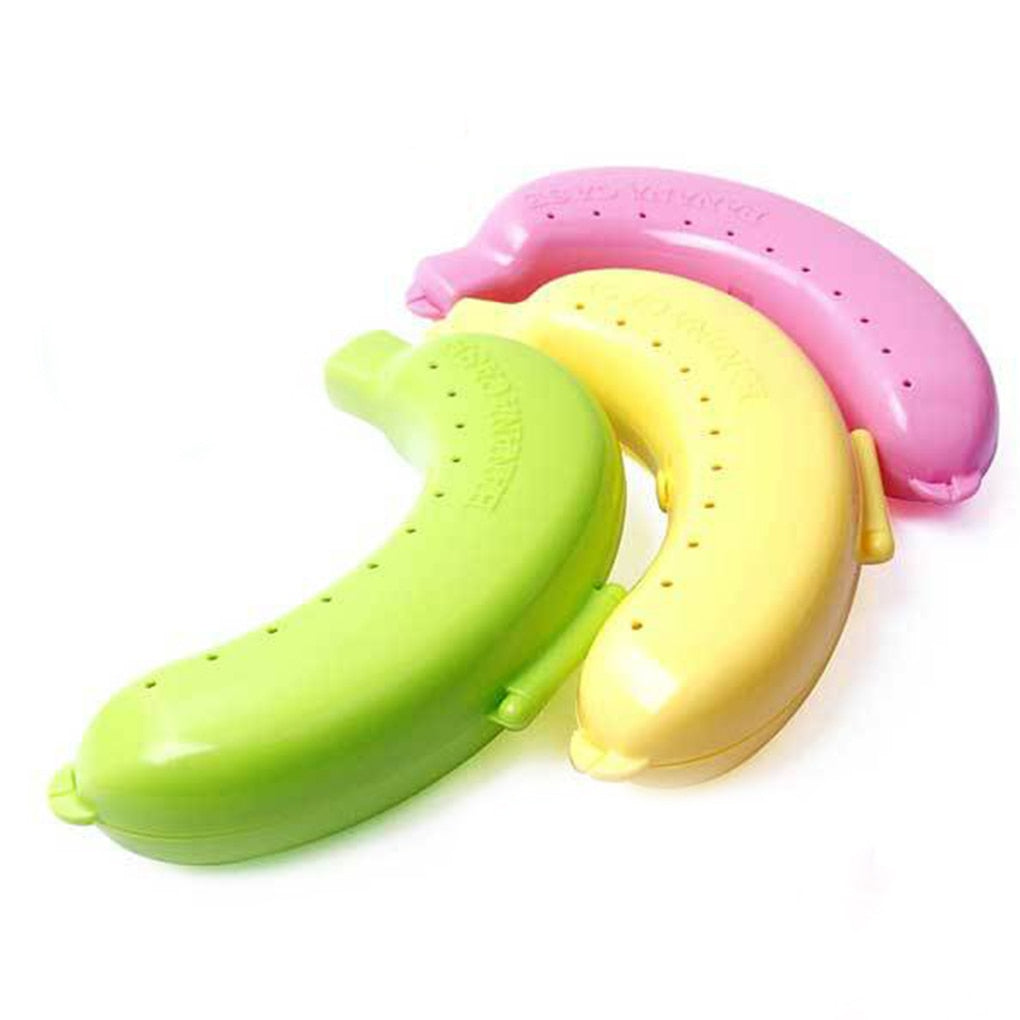 2022 Plastic Banana Protector Container Box Holder Case Food Lunch Fruit Storage Box for OutdoorTravel Cute Banana Case