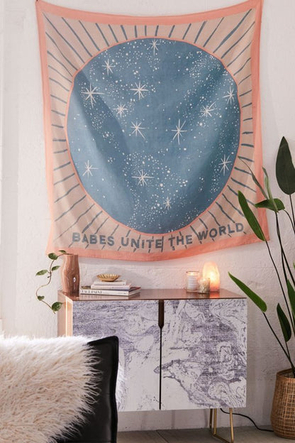 Psychic Tarot Wall Tapestry Hippie Aesthetic Witchcraft Cat Divination Mandala Wall Hanging Decor Bedroom Home Decoration Carpet