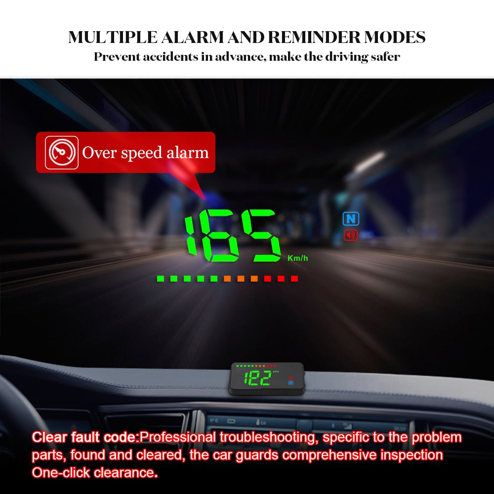 WiiYii A2 Auto GPS HUD Display Speedometer Windshield Project Head Up Display Car Electronics Accessories All Car Can Be Used
