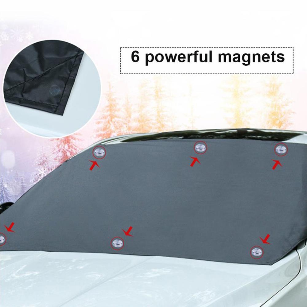 HOT!Automobile Magnetic Sunshade Cover Car Windshield Snow Sun Shade Waterproof Protector Cover Car Front Windscreen Cover