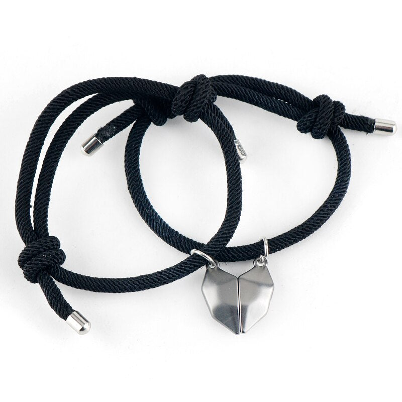Couple Bracelet Magnetic Love Bracelet Braided Rope Chain Christmas Friend Gift