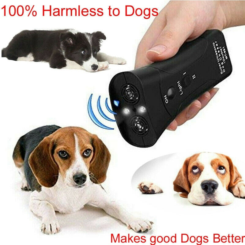 1Pcs Ultrasonic Dog Training Repeller Control Trainer Device Dogs Anti-barking Stop Bark Deterrents Pet Training Device
