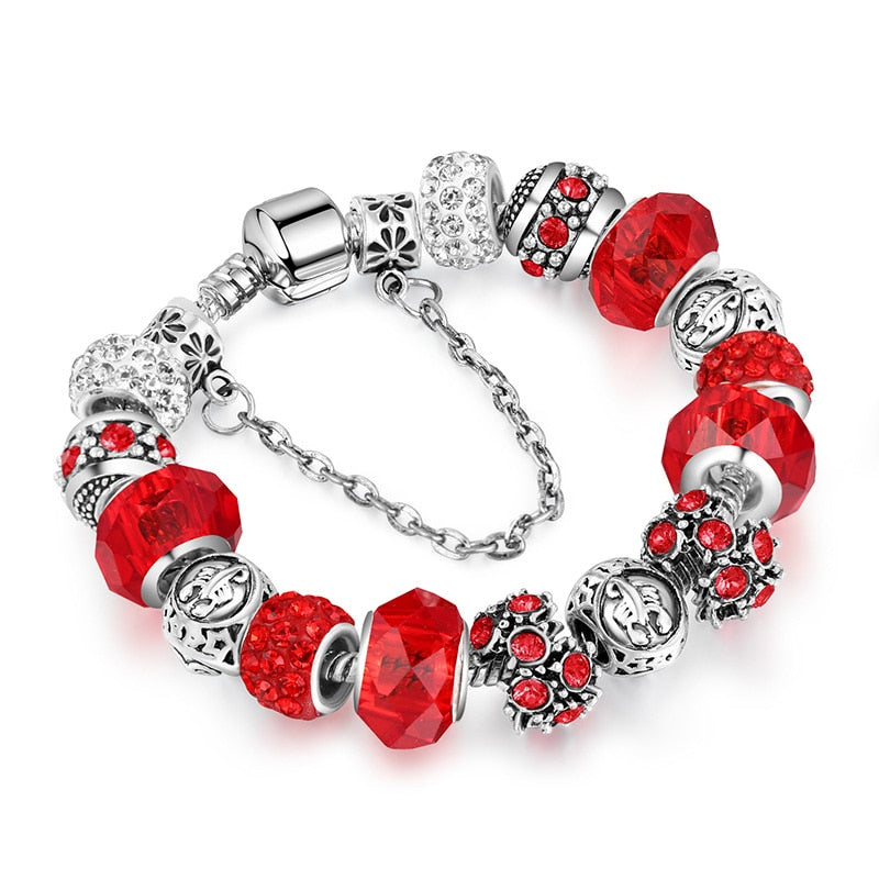 YADA INS new 12 Constellation Bracelets&amp;Bangles For Women Men Bracelets Charm Crystal Jewelry Zodiac Horoscope Bracelet BT200180