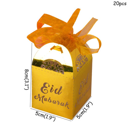 EID Mubarak Golden Banner Balloon Set Disposable Tableware Kit Black Tablecloth Ramadan Kareem Party Supplies Home Decoration