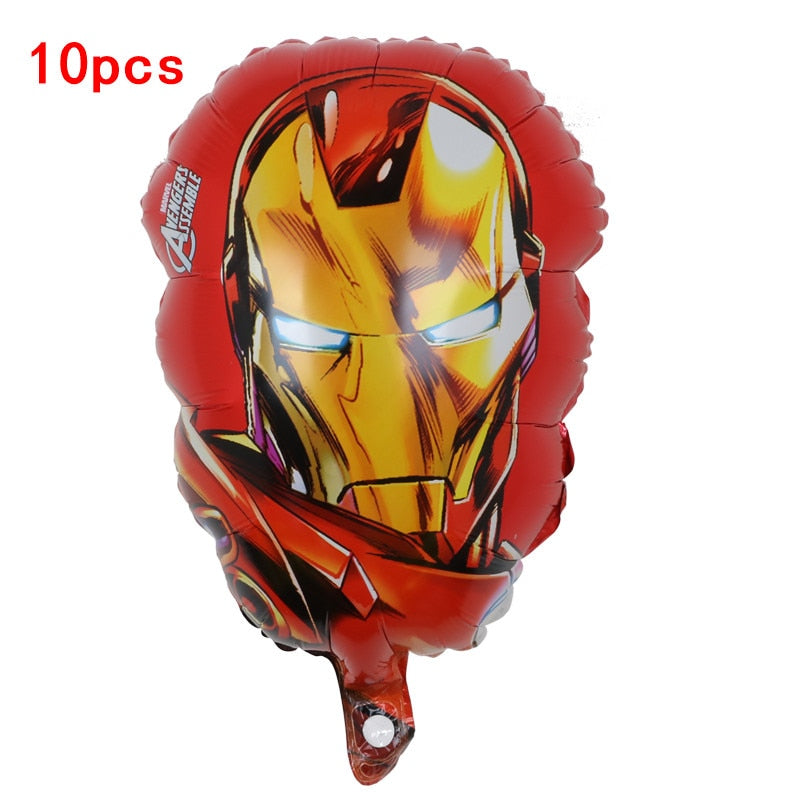 1set 3D Big Spider Super Hero Man Mylar Foil Balloon Number Foil Balloons Birthday Party Decoration Supplies Children&#39;s Gifts