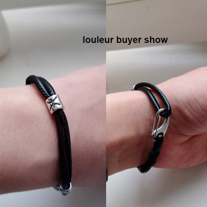 Mens Genuine Constellation Bracelet Leather Bracelet for Men Bracelet Aquarius/Virgo/Scorpio/Libra 12 Zodiac Signs Bracelet