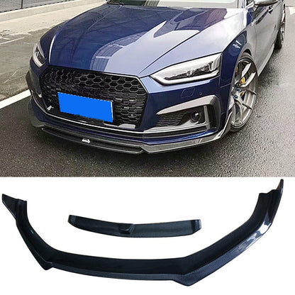 Carbon Fiber / FRP Car Front Bumper Lip Spoiler Splitters For Audi A5 Sline S5 B9 Sedan Coupe 2017 - 2019 Front Lip Bumper