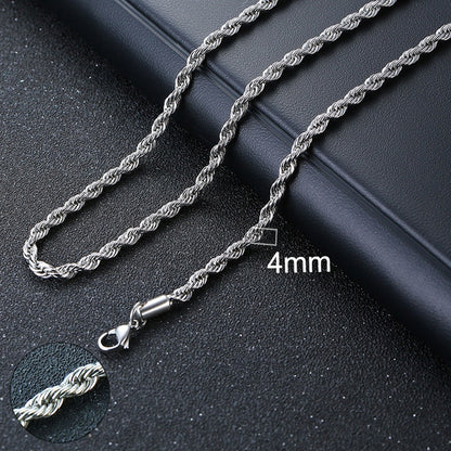 Vnox Cuban Chain Necklace for Men Women, Basic Punk Stainless Steel Curb Link Chain Chokers,Vintage Gold Tone Solid Metal Collar