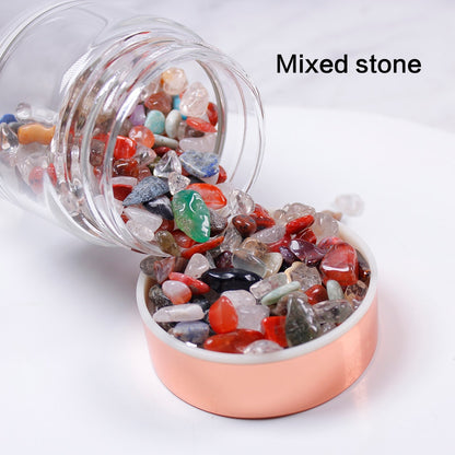 Natural  Crystal Elixir Bottles gemstone Glass  therapy stone Tea filter filter bottle Healing Crystal Infuser Energy cup