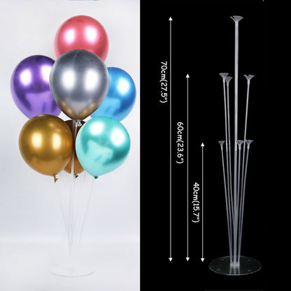 1set 7/10 Tubes Balloon Stand Holder Column Balloons Arch Stick Happy Birthday Ballon Kids Baby Shower Wedding Party Decoration