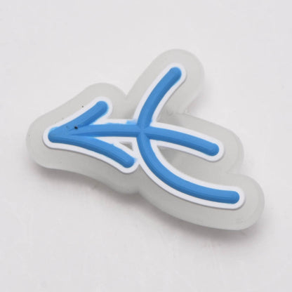 Shoes Accessories Designs Available PVC The Signs Of Zodiac Shoes Decoration Charms Clog Pvc Charm For Bracelets Kids