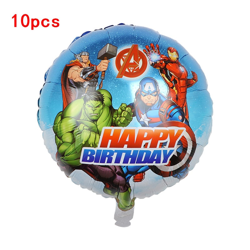 1set 3D Big Spider Super Hero Man Mylar Foil Balloon Number Foil Balloons Birthday Party Decoration Supplies Children&#39;s Gifts