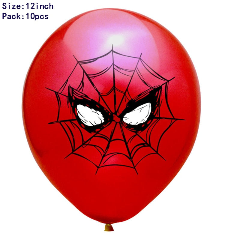 1set 3D Big Spider Super Hero Man Mylar Foil Balloon Number Foil Balloons Birthday Party Decoration Supplies Children&#39;s Gifts