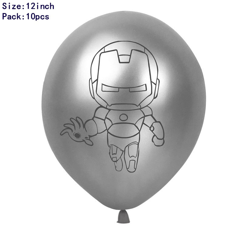 1set 3D Big Spider Super Hero Man Mylar Foil Balloon Number Foil Balloons Birthday Party Decoration Supplies Children&#39;s Gifts