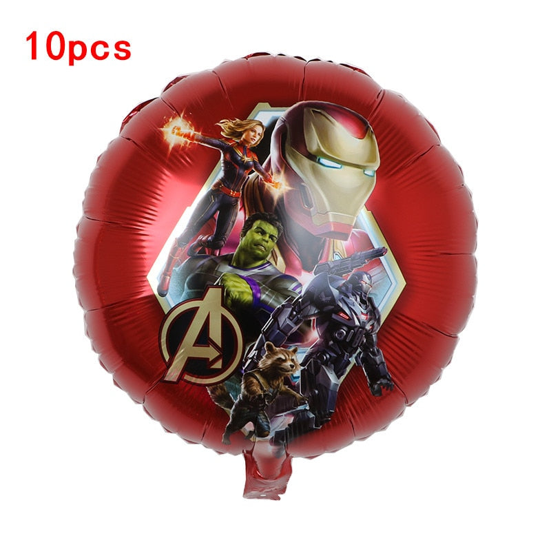 1set 3D Big Spider Super Hero Man Mylar Foil Balloon Number Foil Balloons Birthday Party Decoration Supplies Children&#39;s Gifts