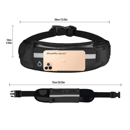 Buylor Sports Waist Pack Men Belt Pouch Women Running Belt Waist Bag Men Waterproof Fanny Pack Wallet Portable Phone Holder Gym