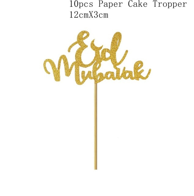 EID Mubarak Banner Balloon Wooden Pendant Ramadan Decoration Islam Muslim Party Decor Eid Al Adha Ramadan And Eid Ramadan Kareem