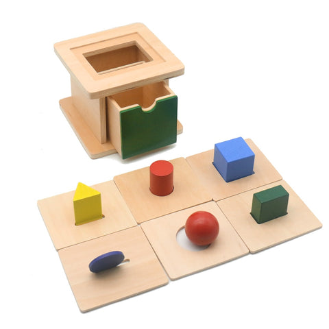 Montessori Math Toys Sensory Materials Wooden Ball Coin Box Educational Preschool Montessori Box For Toddlers 2 Years G1946T