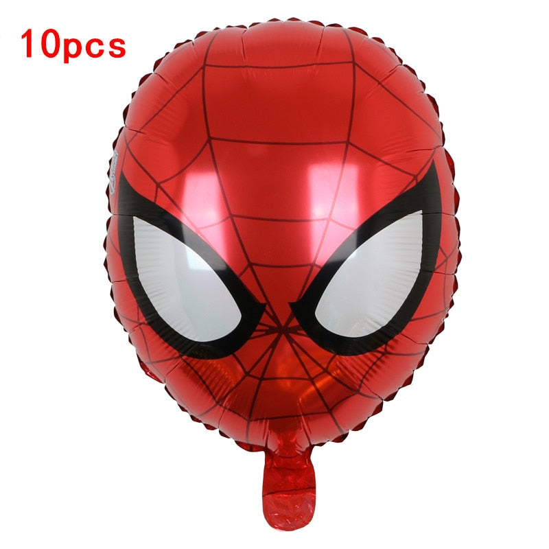 1set 3D Big Spider Super Hero Man Mylar Foil Balloon Number Foil Balloons Birthday Party Decoration Supplies Children&#39;s Gifts