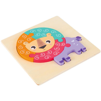 Cartoon Animals Montessori Puzzles For Kids Educational 3D Wooden Puzzle Toys Montessori Educational Toys For Children 2-5 Years