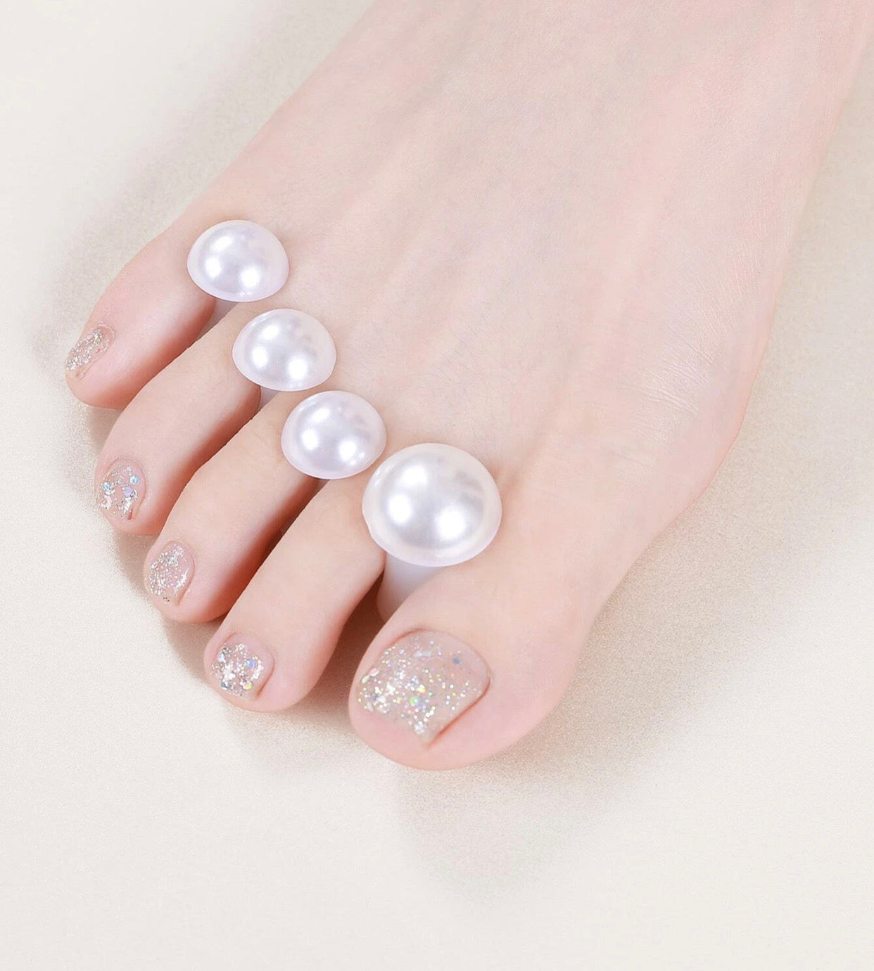 Reusable Toe Separator - Style 01 - Pearl (Bag of 8 sizes)